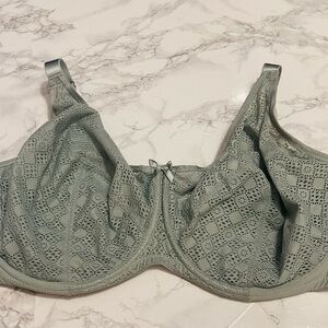 Glamorise Full Figure Lace Underwire Bra 44H